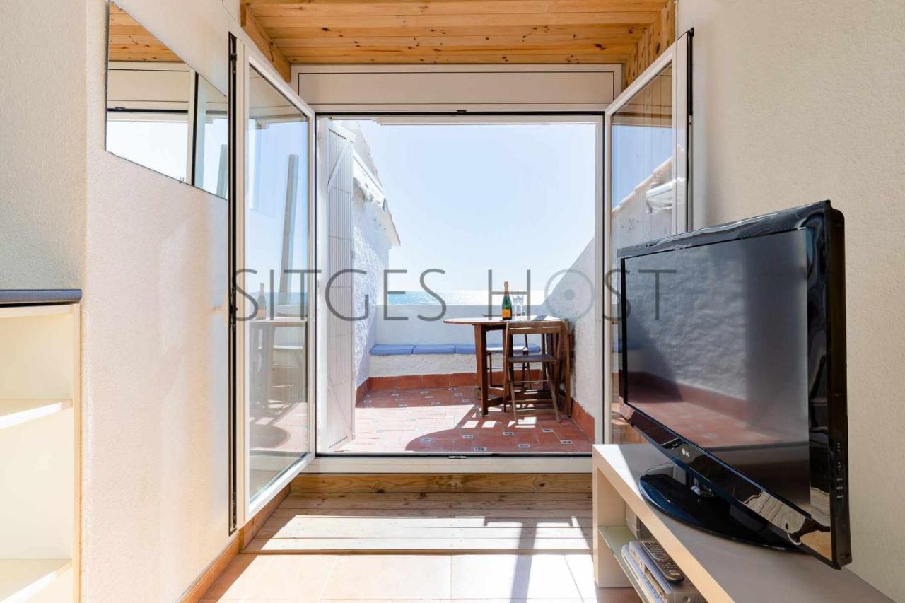 Alojate En Una Torre Sobre El Mar Leilighet Sitges Eksteriør bilde